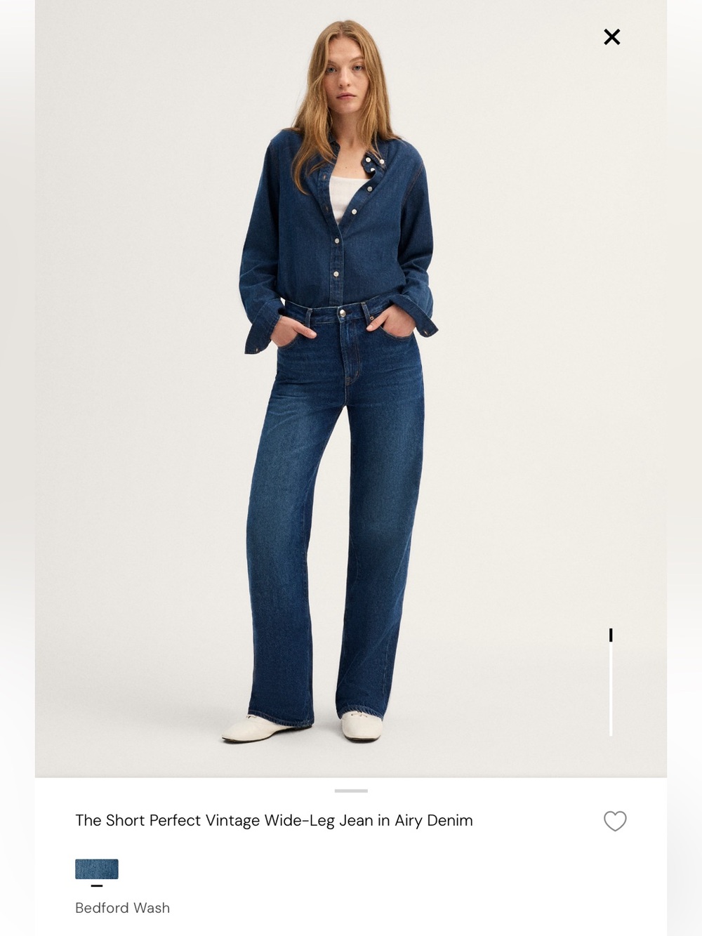 Madewell Bedford Wash Wide-Leg Jeans - Blue